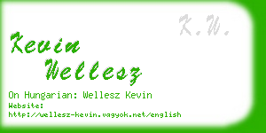 kevin wellesz business card